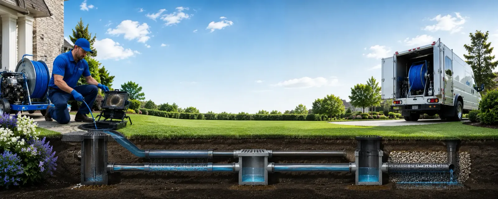 Outdoor drain cleaning information for Huntsville, MO